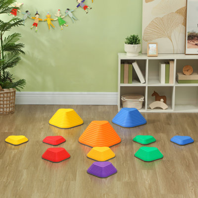 11 pièces pour enfants, tremplin antidérapant et empilable