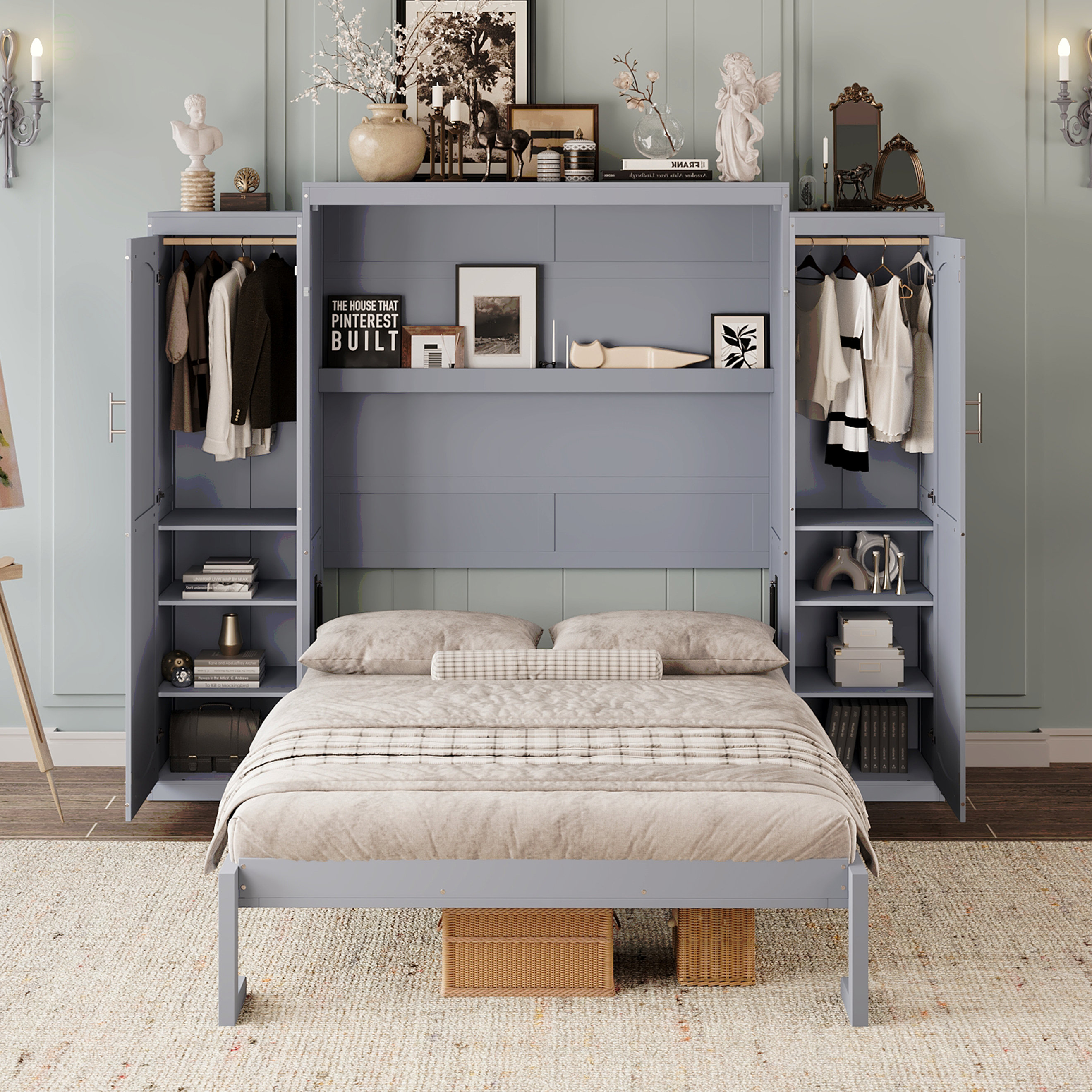 18 Best Above-Bed Decor Ideas - How to Decorate Over the Bed, image size:2640x2640