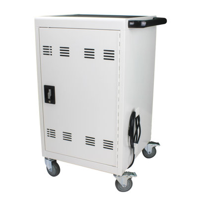 38.3'' H x 21.2'' W 1 Laptop/Tablet Storage Cart with Wheels