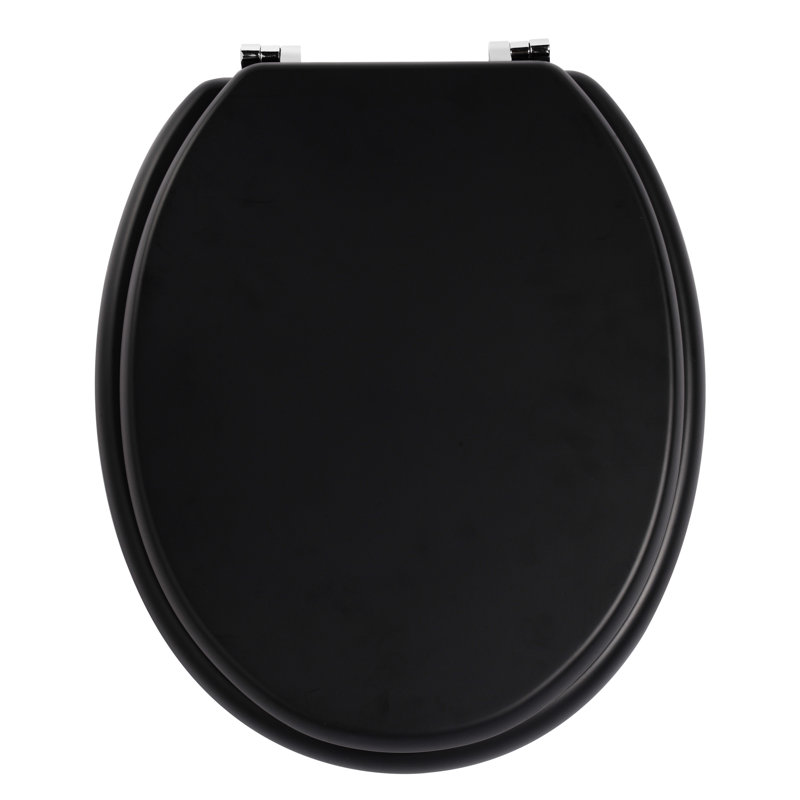 Elongated Toilet Seat, Black