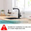 Robinet de lavabo, robinets de cuisine noirs avec douchette extractible, robinet de préparation pour mini-bar-119337222