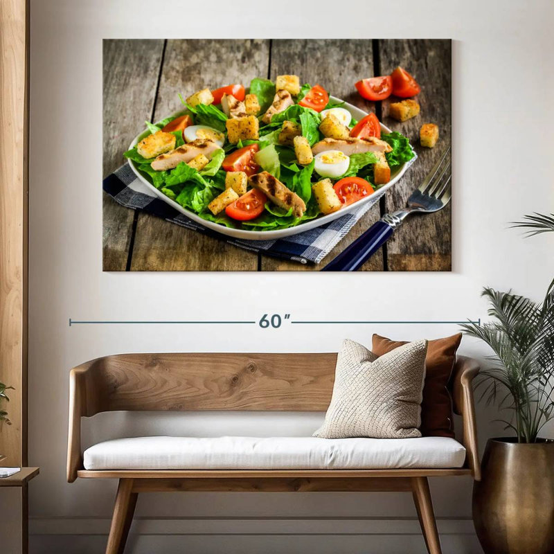 Yarlin Chicken Caesar Salad, 34" H x 51" W