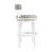 Hanover Swivel Counter Height Bar Stool, 30-Inch Seat Height, White and Gray-111912704-111912705