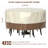 Heavy Duty Outdoor Round Patio Furniture Covers Waterproof Dining Table & Chair Set Cover-1949131992