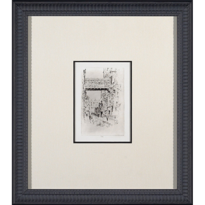 City Engraving Series II - Peinture encadrée sur papier