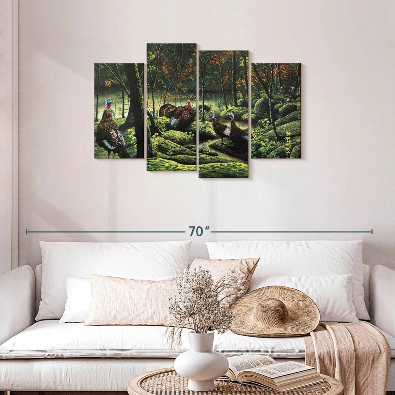Alvord The Turkey Gathering, 27" H x 43" W