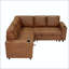L-Shape Sectional Sofa Bed with Pull-Out Sleeper, Storage, and Cup Holders-132516606