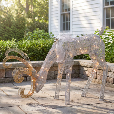 National Tree Company 28in. Reindeer Decoration with LED Lights