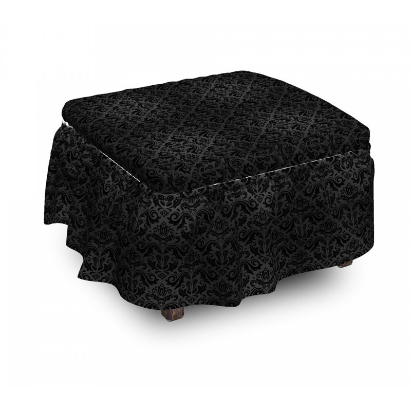 Box Cushion Ottoman Slipcover