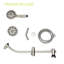 Pomme de douche à effet de pluie 4,7 po et ensemble de douche à main 7 po en nickel brossé avec ensemble de bras coulissant réglable Système nickel: pomme de douche, douche, bar-121077018