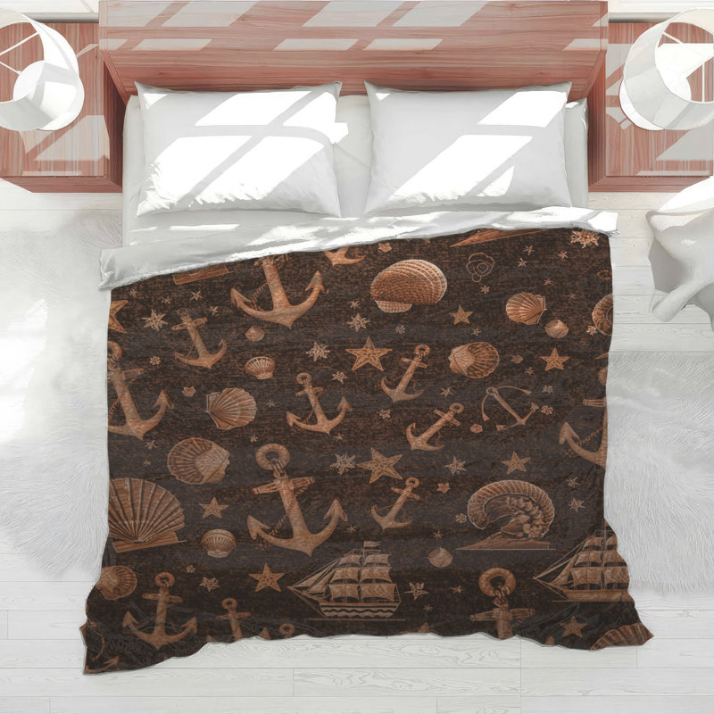 Nautical Anchors Ships Comforter, Twin