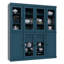Grande armoire de cuisine Doerschuk avec portes en verre et 2 tiroirs, tablettes réglables, armoire de rangement modulaire pour la cuisine, l 65 po x H 71,5 po-213193823