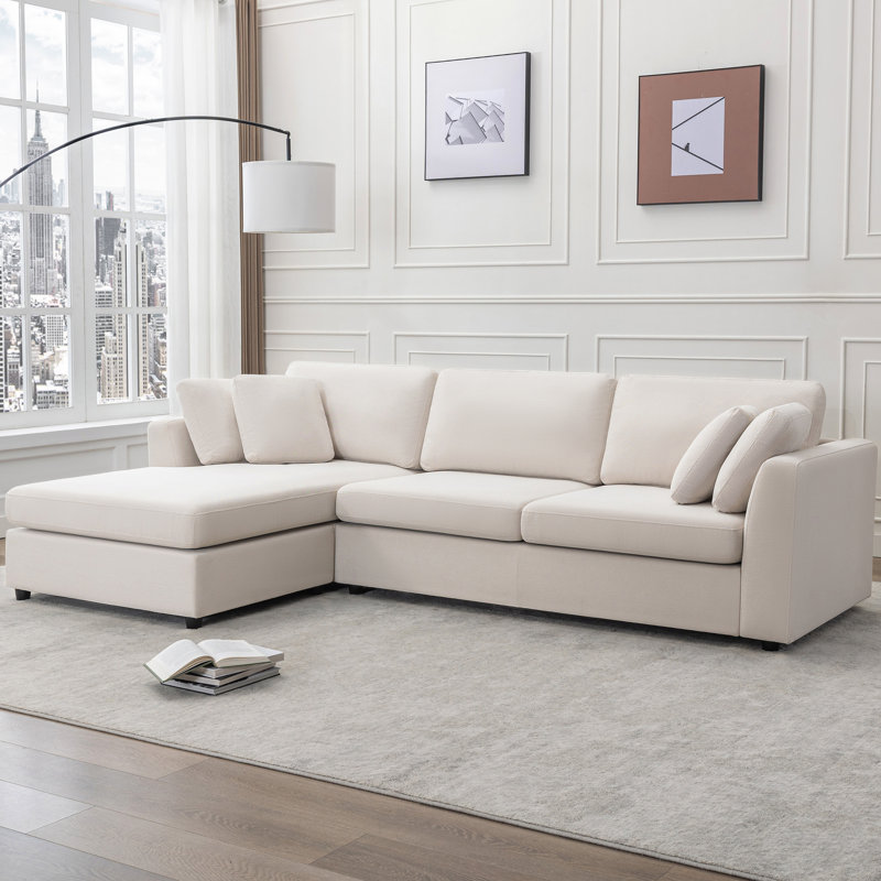 Wauseon 2-Piece L Shape Sofa with Convertible Chaise