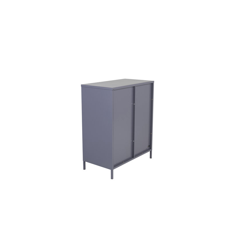 Nauvoo 80cm Wide Solid Wood File Cabinet, Light Grey