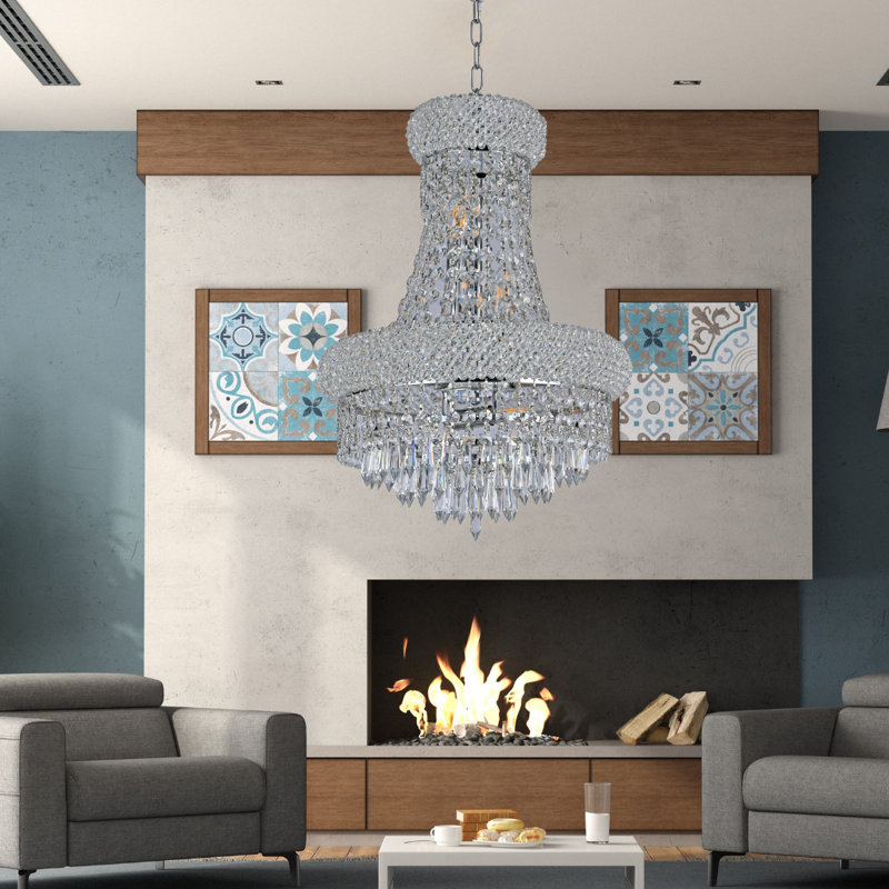 Lustre empire 14 lumières Montrey, Chrome chrome, 8