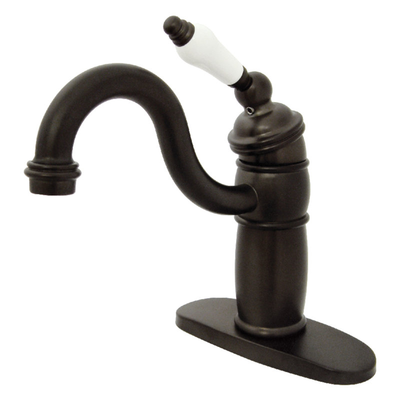 Kingston Brass Victorian Single-Handle 1-Hole Deck Mount Bar Faucet, Oil Rubbed Bronze