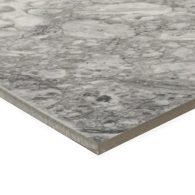 Zola 24 in. x 24 in. Matte Porcelain Marble Look Floor and Wall Tile, Stratus Griya