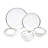 Platinum Edge 2 Piece 8" Plates Set