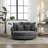 Upholstered Slipcovered Barrel Chair-843196836