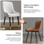 Chunnu 116.84cm H Tufted Leather Upholstered Metal Side Chair-439495183
