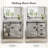  36" Farmhouse Single Bathroom Vanity With Ceramic Top, Sliding Barn Door Sink Vanity, Gray