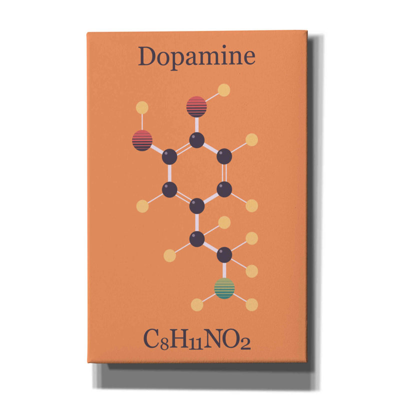 «Peace Or Dopamine Molecule I» par Maxim, H 18 po x l 12 po x P 0,75 po