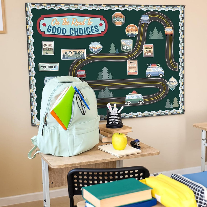 On The Road To Good Choice - Babillard - Décorations d'affirmation de classe pour la rentrée scolaire