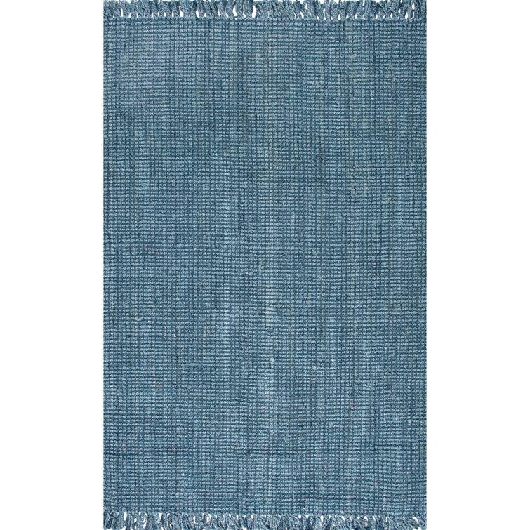 Waville Handmade Flatweave Area Rug in Blue