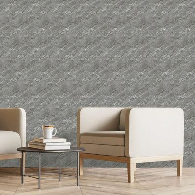 Marble Look Peel and Stick Wallpaper Oil-Proof Fire-Retardant Self-Adhesive Wall Panels