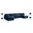 Atis Velvet U-Shaped Sectional Reversible-1867650542
