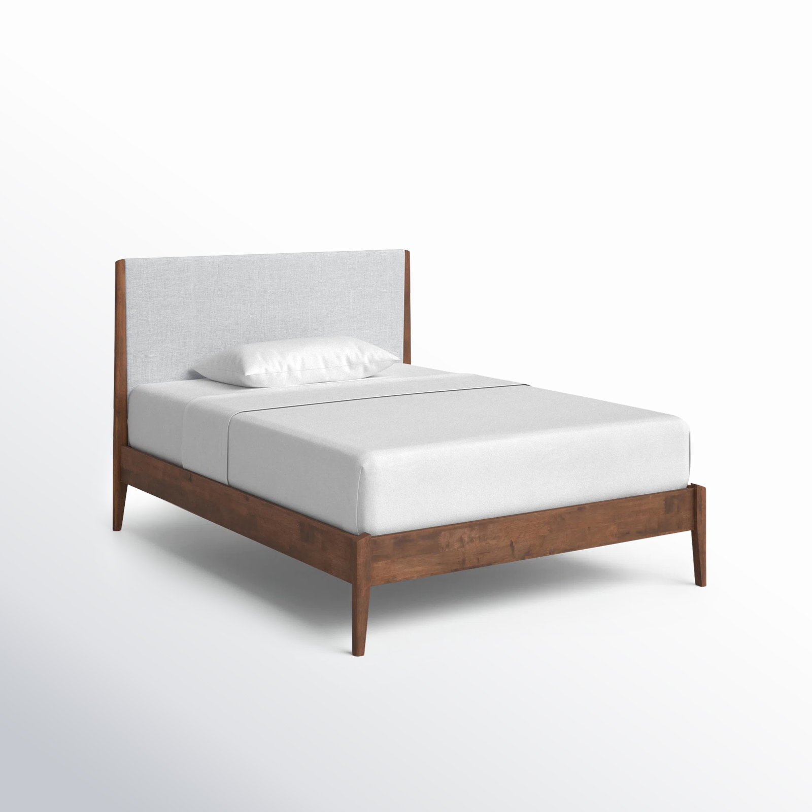 Javi Platform Bed, Full, Walnut