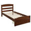Structure de lit plateforme simple avec tiroir de rangement et support en lattes de bois sans sommier-1455897771
