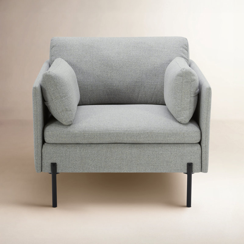 Moab Upholstered Armchair, Fredrickson Marble Basketweave