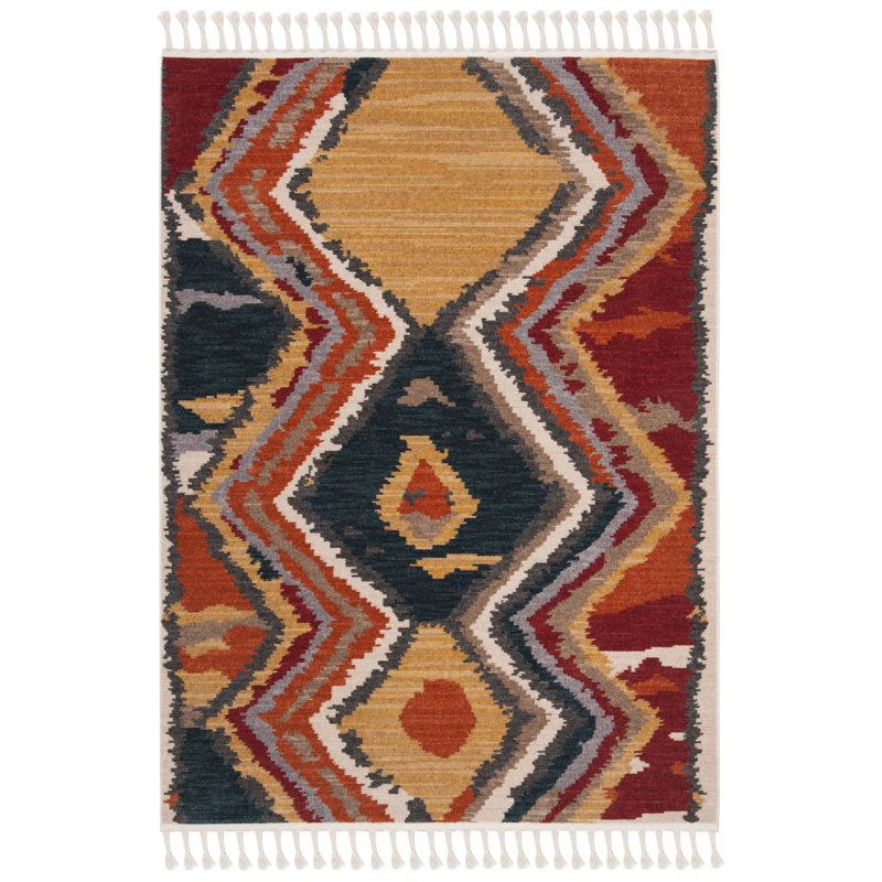 Tapis d'intérieur Yohan Southwestern, Rectangle 4 pi x 5 pi 4 po