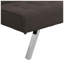 Canapé-lit futon convertible civil, structure en bois, revêtement imitation lin, 173 cm L x 83,5 cm P x 82 cm H
