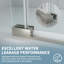 Porte de douche pivotante sans cadre de 56 à 60 po x H 70 po avec verre trempé transparent de 5/16 po-88558003