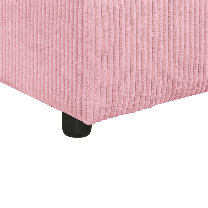 Canapé modulaire réversible d'angle avec repose-pieds