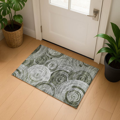 Premium Machine Washable Lubbers AMF1750 Geometric Rug