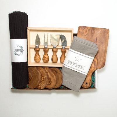 Cotton, Wood, 100% Cotton Rectangle Placemat And Napkin Set