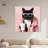 Resting Cat Face Canvas Cute Cat Art Prints by Art Remedy-107780584-107780597