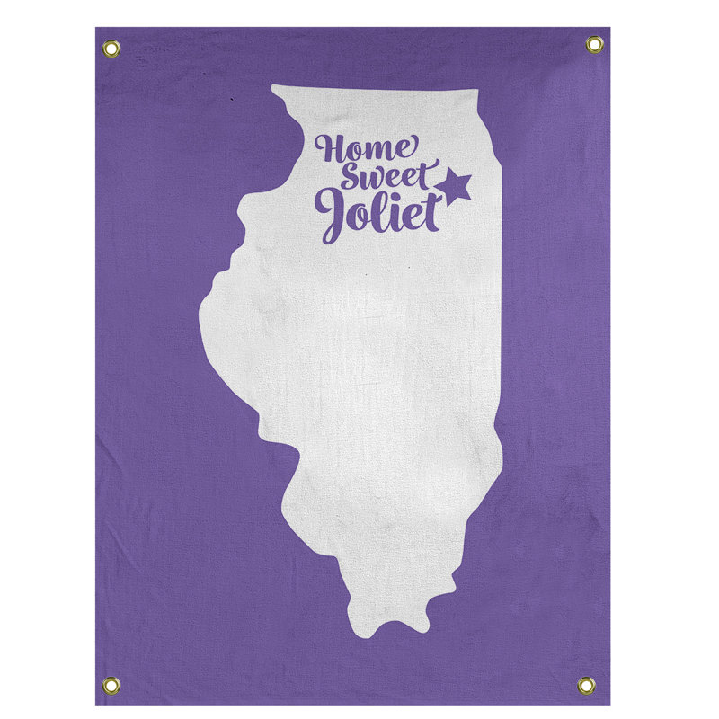 Tapisserie murale joliet illinois, H 36 po x l 26 po, Mauve