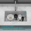 32"X19"X10" Undermount Single Bowl Fireclay Kitchen Sink - Dual Mount White Porcelain Fireclay Rectangular Deep Single Bowl Sink Basin-125207571