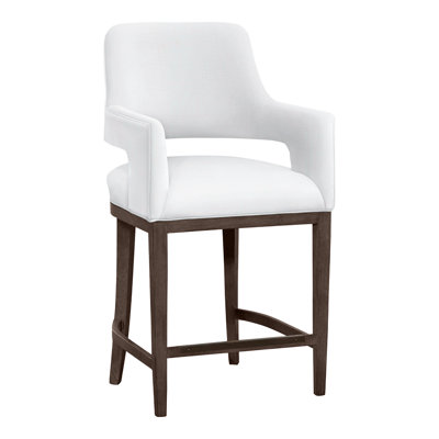 Josie Upholstered Stool with Solid Wood Frame