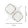 Delphi Pearl 12" x 12" Straight Edge Glass Wall Mosaic Tile
