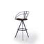 Nathan Upholstered Adjustable Stool with Metal Frame
