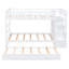 Lit simple superposé au-dessus blanc avec rangement et cadre - idéal pour les chambres à coucher avec lit gigogne robuste pour maximiser l'espace de vie-1508613939