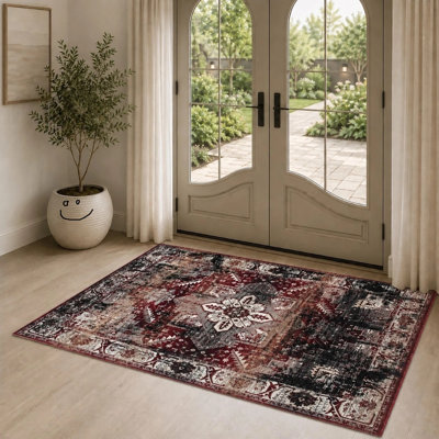 Floral Oushak Area Rug