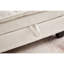 Méridienne surdimensionnée 51 po en chenille douce avec repose-pieds de rangement amovible (beige)-758467570