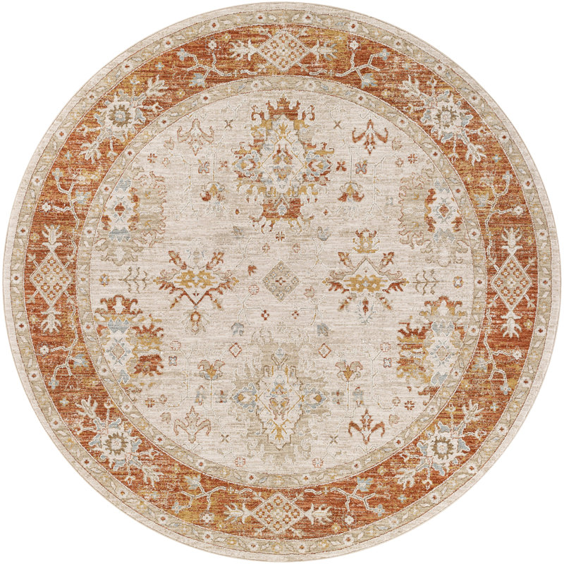 Finnlagh Oriental Indoor Rug, Round 7'