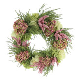 Assorted Hydrangeas And Heather Wreath